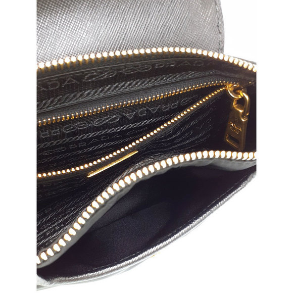 Prada Nylon Chain Mini Shoulder Bag Black - Picture 4 of 9